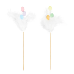 Cupcake picks Easter Feathers Eggs 1 pc. Topper