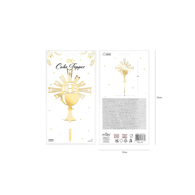 topper na kalich pre prijímanie IHS Plexiglass Gold