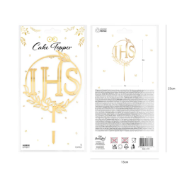 18. Geburtstag Topper Acryl Gold