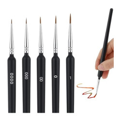 Precision Brush Size 1 for detail painting Natural sable hair