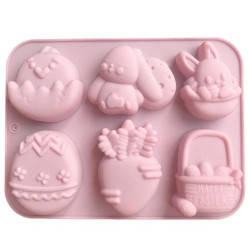 Silikonform Eier Ostereier 10 Nester