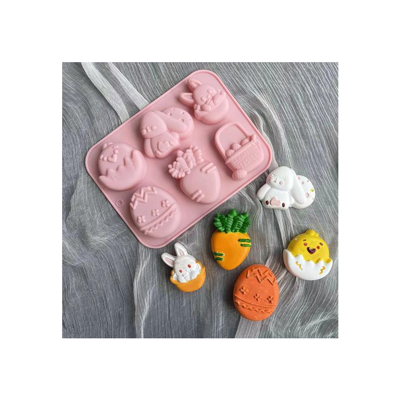 Silikonform Eier Ostereier 10 Nester