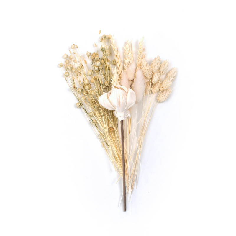Dried Flower Topper Cake Decoration Dried Flowers Set White