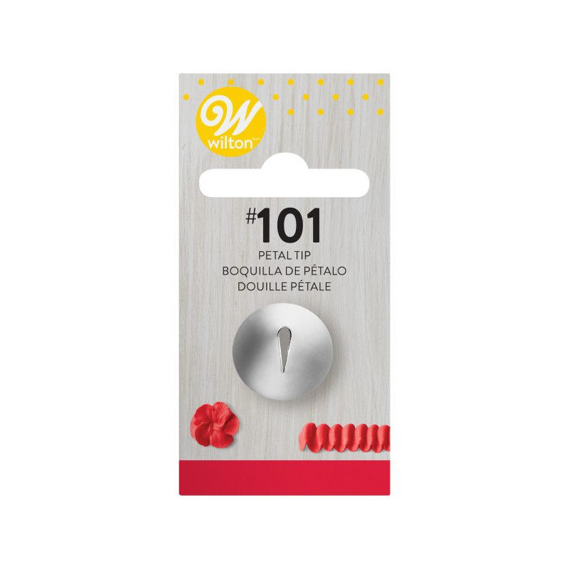 Petal tip no 102 Wilton decorating tip for flowers, petals, roses 418-102