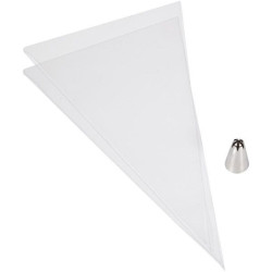 LARGE No. 2D Wilton flower star closed, rose