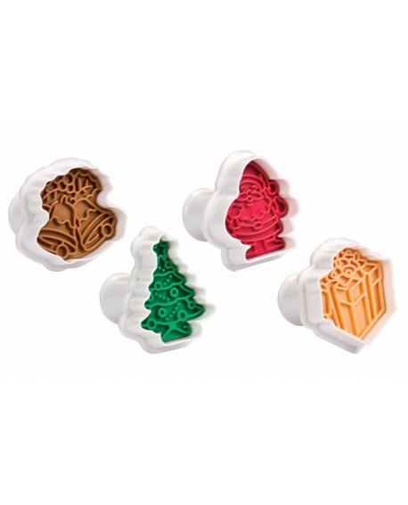 Foremki z tłoczkiem ŚWIĄTECZNE 4 wzory