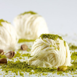 Pismaniye Włosy chałwowe Pistacjowe 220g kłębki chałwy Anielskie Włosy