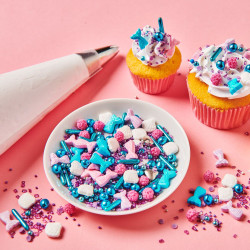 Posypka MAKARONIKI SREBRNE 300 g Decor