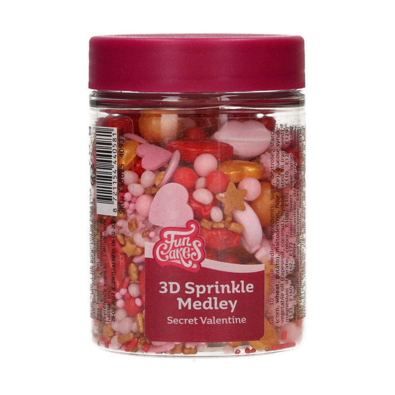 FC Secret Valentine sprinkles 70g hearts lips
