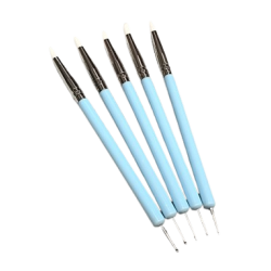 Modellierwerkzeuge, Formkugeln und -stäbe (5 Stück), Silikonpinsel