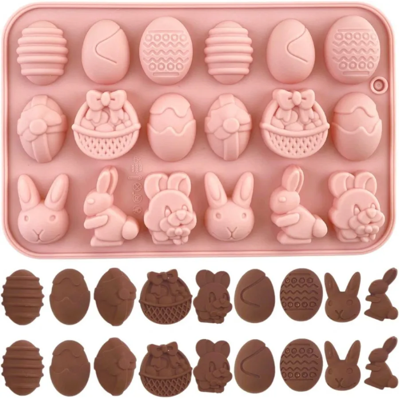 Silikonform Eier Ostereier 10 Nester