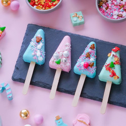 Forma silikonowa LODY TRÓJKĄTNE 4 gniazda Cakesicles