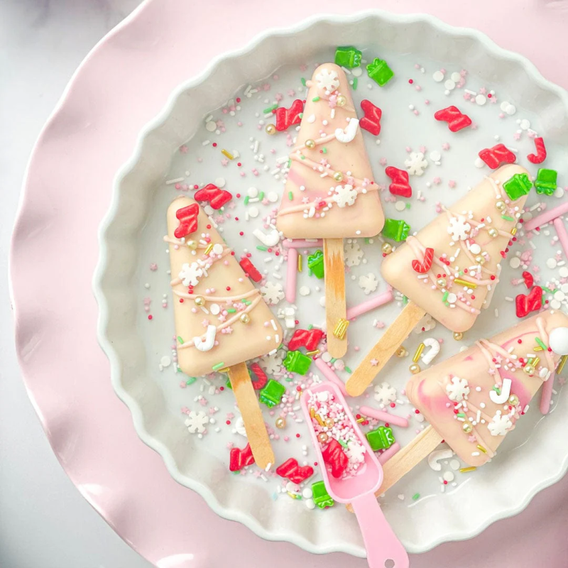 Силіконова форма для морозива Cakesicles трикутна, 4 отвори