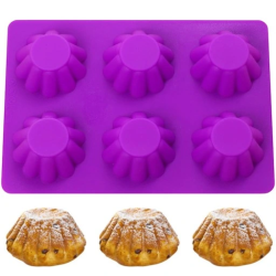Silikon-Backform für Muffins und Cupcakes, 6 Mulden