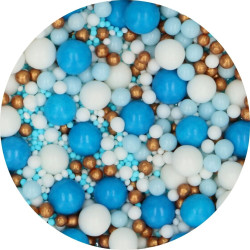 Posypka FC Perełki Miękkie Miks Blue Celebration 80g niebieskie