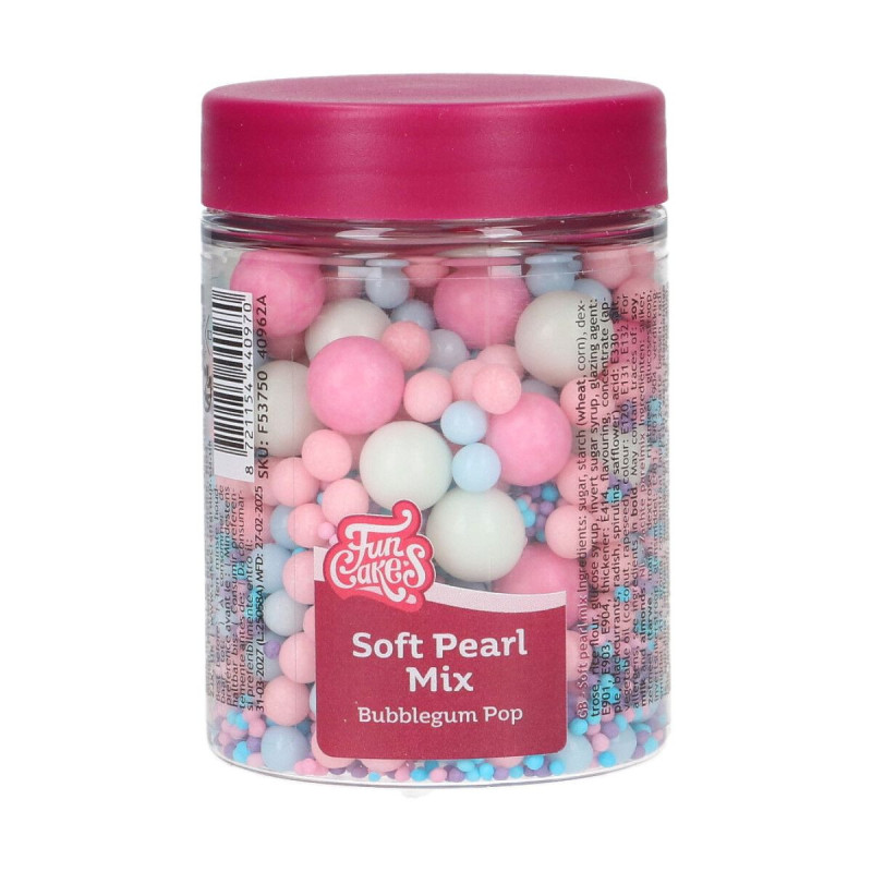 Posypka FC Perełki Miękkie Miks Bubblegum Pop 80g