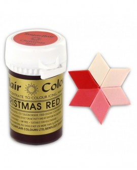 Lebensmittelfarbe,Gel Sugarflair rot, Weihnachten