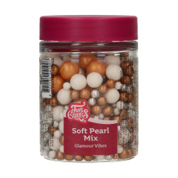 Posypka FC Perełki Miękkie Miks Glamour Vibes 80g złote srebrne białe