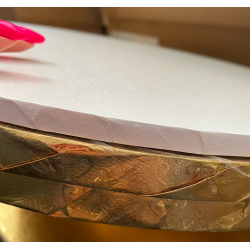 Podkład pod tort MASONIT 45 cm Złoty MDF podwójny 15mm