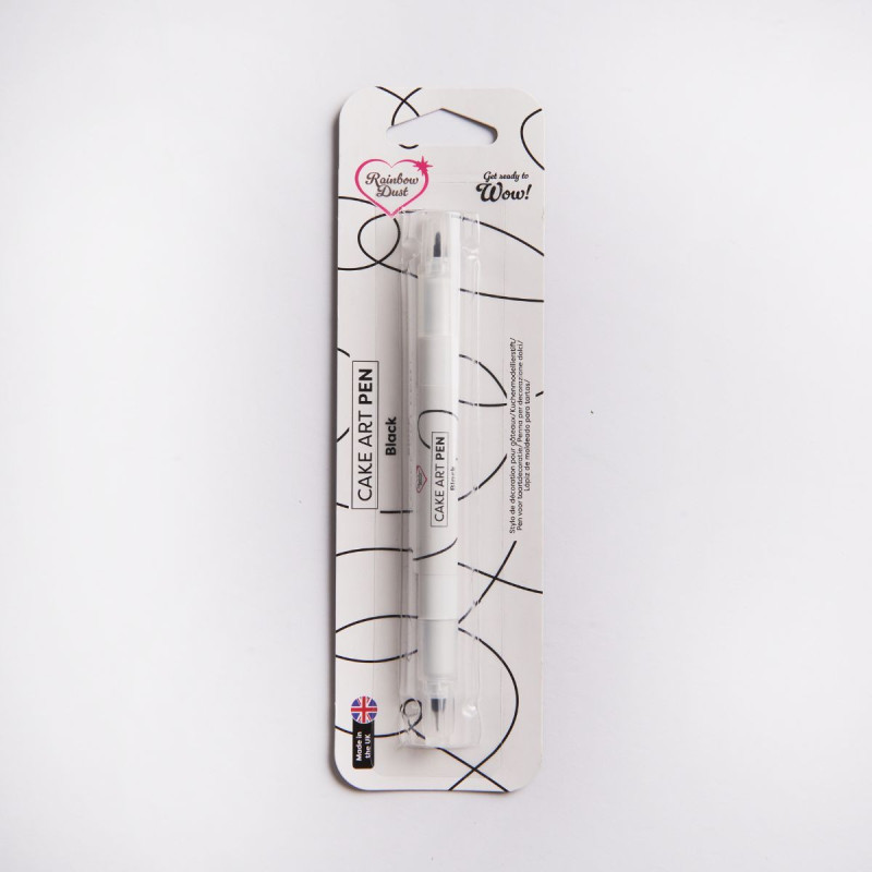 Rainbow Dust edible marker black - double-sided
