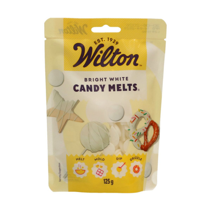 Csokoládé padbillák Wilton Candy Melts Bright White 125g hófehér