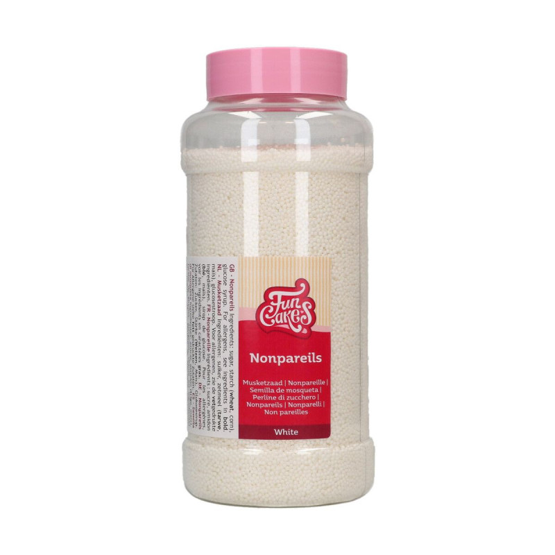 Streusel Fun Cakes 800 g Nonpareilles Weiß