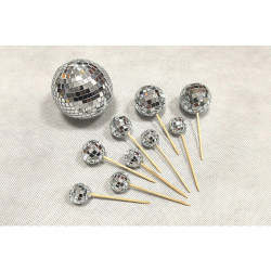 Topper KULE Disco Ozdoba na tort 10 szt
