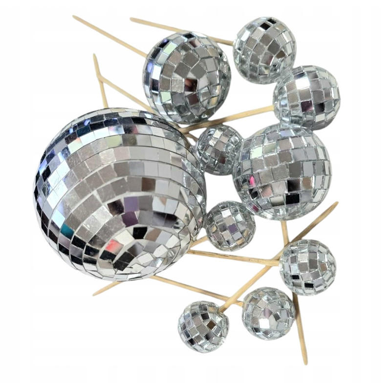 Topper KULE Disco Ozdoba na tort 10 szt