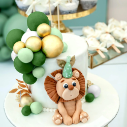 Topper BALLS Light Green Matt Cake decoration 20 pcs