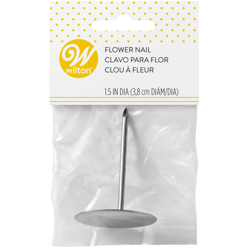 Gwóźdź cukierniczy METALOWY 4 cm do dekoracji robienia kwiatów Wilton