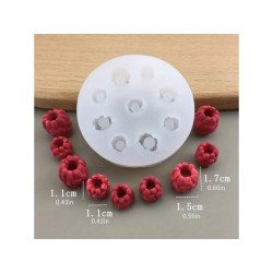 Forma silikonowa KULE 5 cm Półkule