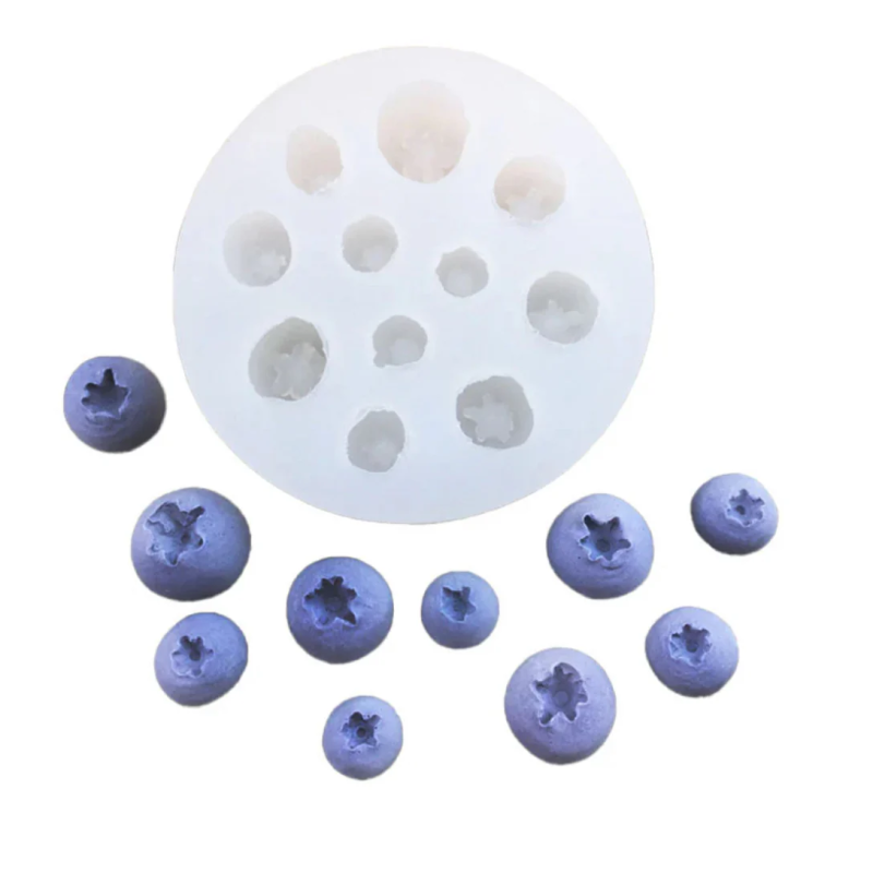 Silicone mold Blueberries Berries