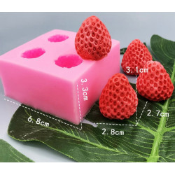Forma silikonowa Truskawki
