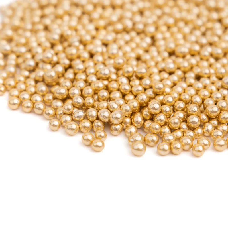 Posypka Słodki Bufet Old Gold PEREŁKI 4mm Złota 90g