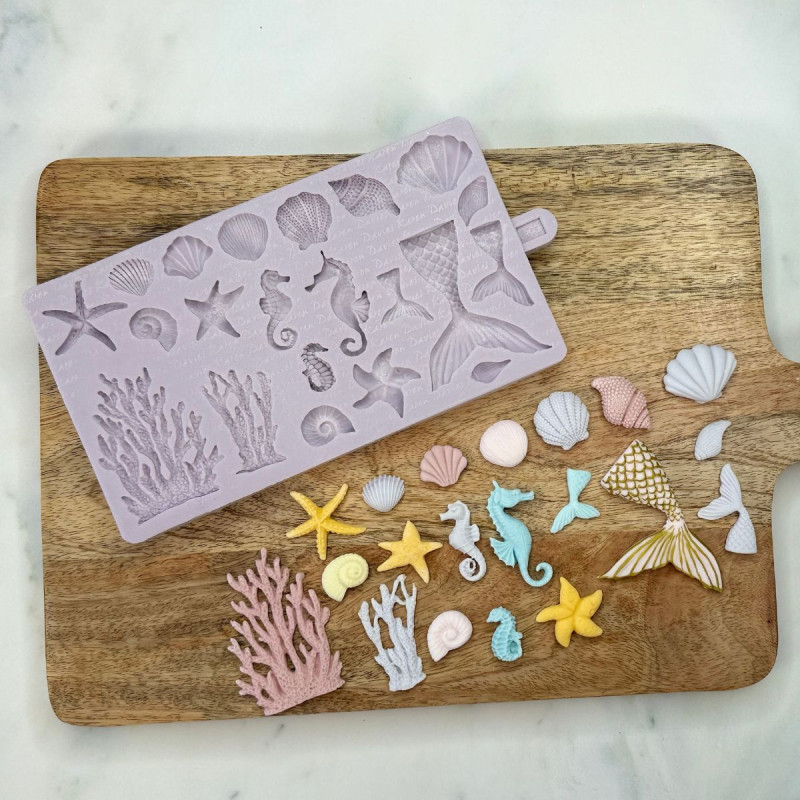 Katy Sue Seepferdchen Silikonform 4 Designs