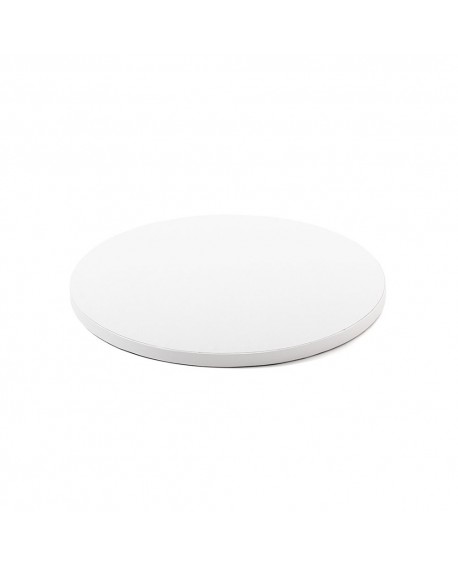 cake board PP 12 mm, rigid, white, 25 cm