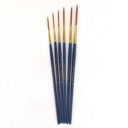 Precision Brush Size 1 for detail painting Natural sable hair