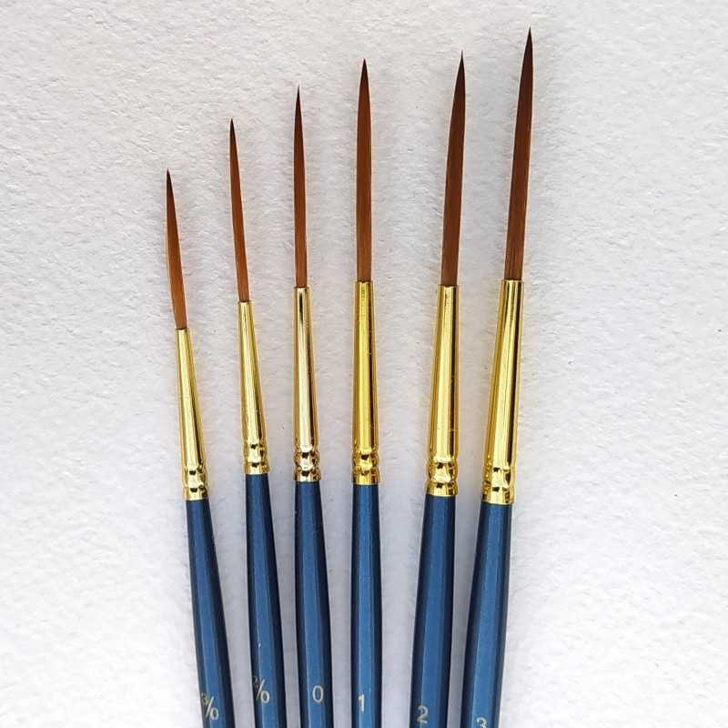 Presný štetec na linky VEĽKOSŤ 00 na detailné maľovanie