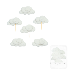 Sugar decoration Slado Topper Clouds 6 pcs.