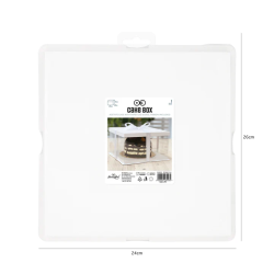 Tortenverpackung 30x30x25 cm Perlenkasten hoch