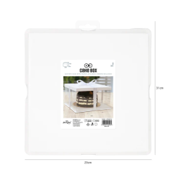 Cake packaging 30x30x25 cm Pearl high box