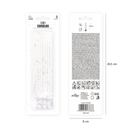 Świeczki Wilton 12 szt. ZŁOTE