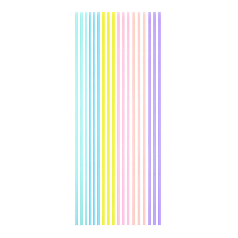 Tall Pastel Candles, 18 pcs. thin