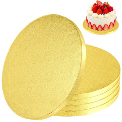 CAKE FOUNDATION WHITE 12 mm SQUARE 25 cm Decora
