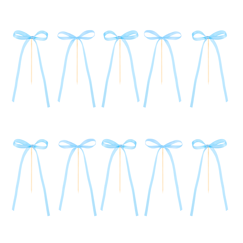 Tortadísz Kék masnik 10 db-os kiszedő