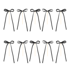 Топпери для торта Чорні бантики 10 шт. збирачі