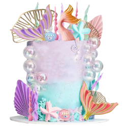 BALLS Topper Mermaid Tail Mermaid Cake Set