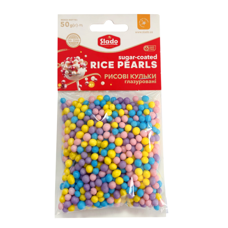Posypka Slado perełki ryżowe Kolorowe Lato 5mm 50g