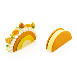 Forma silikonowa 3D Rainbow Tacos Silikomart 16 gniazd + wykrawaczka monoporcje