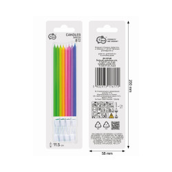 Hohe Kerzen Bright Pastel Gold 6 Stück gold